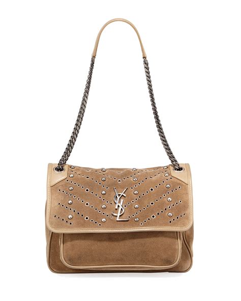 ysl suede babies|ysl medium shoulder bag.